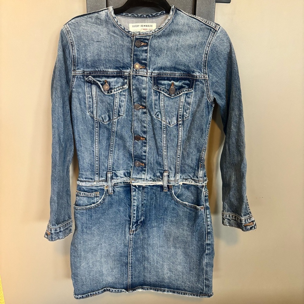 Lucky ReMade Denim Trucker Dress - size S​​